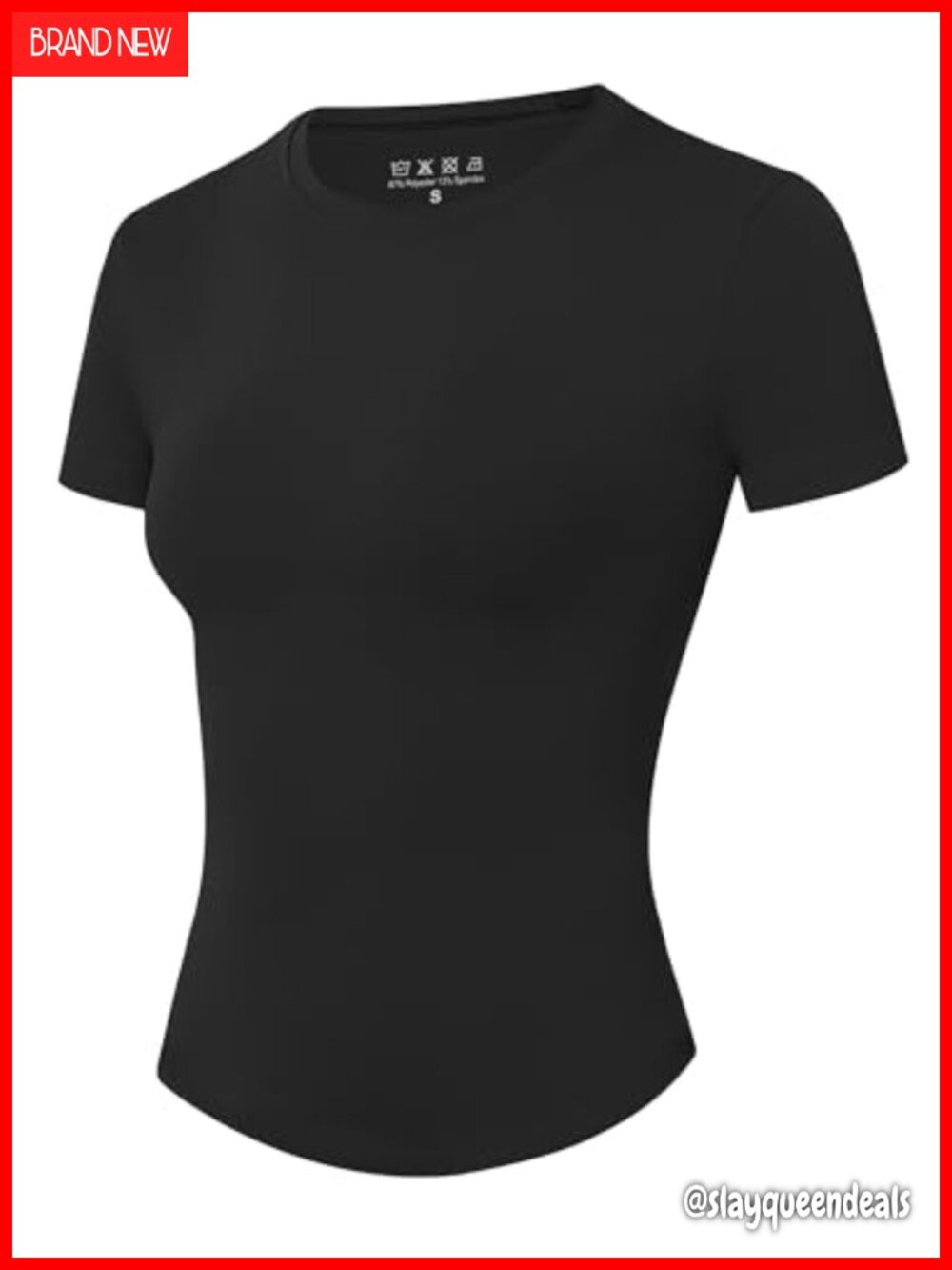 Women's Compression Shirt Short Sleeve Workout Top Athletic Slim Fit